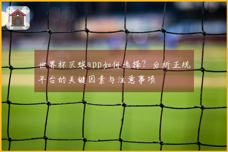 世界杯买球app如何选择？分析正规平台的关键因素与注意事项